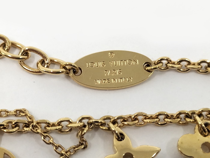 [ used ]LOUIS VUITTON brass Rebel- ming bracele plating Gold M64858