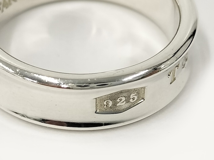 【中古】Tiffany＆Co. 1837 ナロー リング SV925 シルバー_画像7