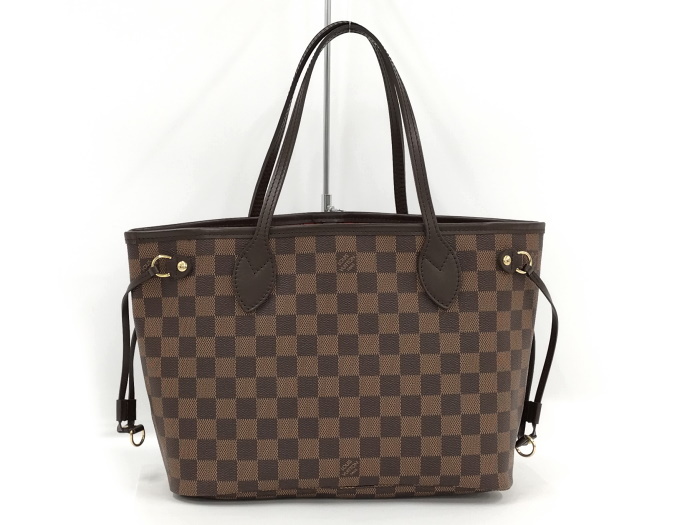 【中古】LOUIS VUITTON ネヴァーフルPM トートバッグ ダミエ エベヌ N41359_画像2