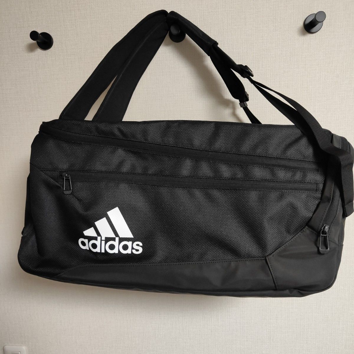 新品未使用adidasアディダス黒50L 2wayリュック＆ダッフルバック大容量