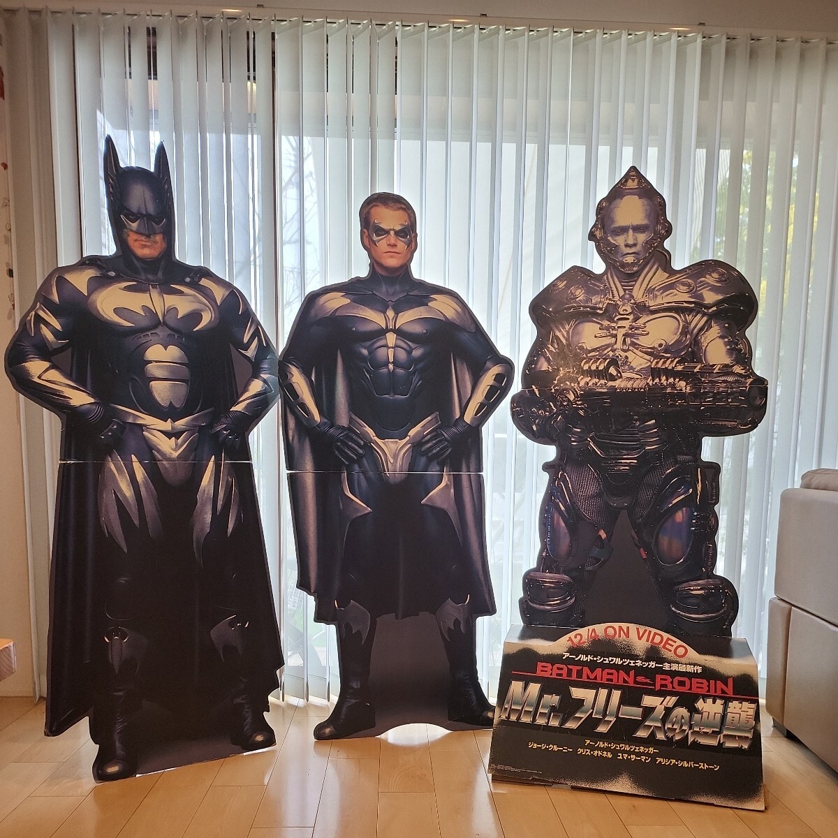 【中古】等身大パネル3体セット1997年『ＢＡＴＭＡＮ＆ＲＯＢＩＮ／Ｍｒ．フリーズの逆襲！』