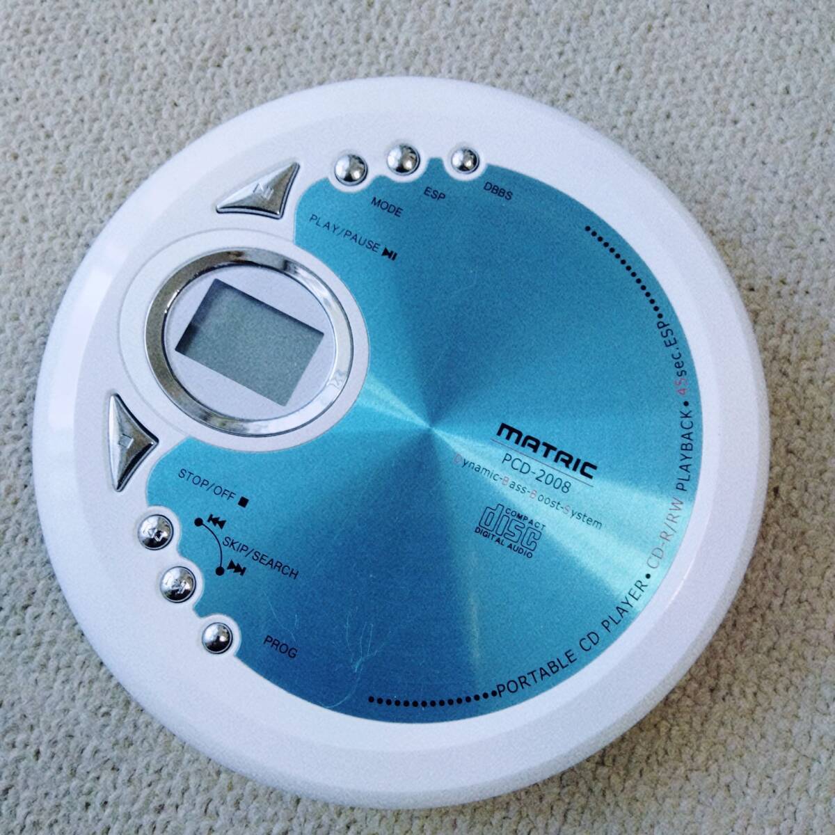 ポータブルCDプレイヤー動作品(MATRIC PCD-2008)|Yahoo!フリマ ポータブルCDプレイヤー動作品(MATRIC PCD-2008)|Yahoo!フリマ
