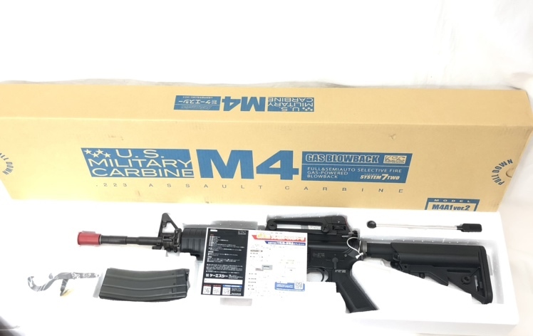 【中古】18歳以上 KSC ガスブローバック M4A1 Ver.2　開封品、箱傷み有[240070121016]_画像1