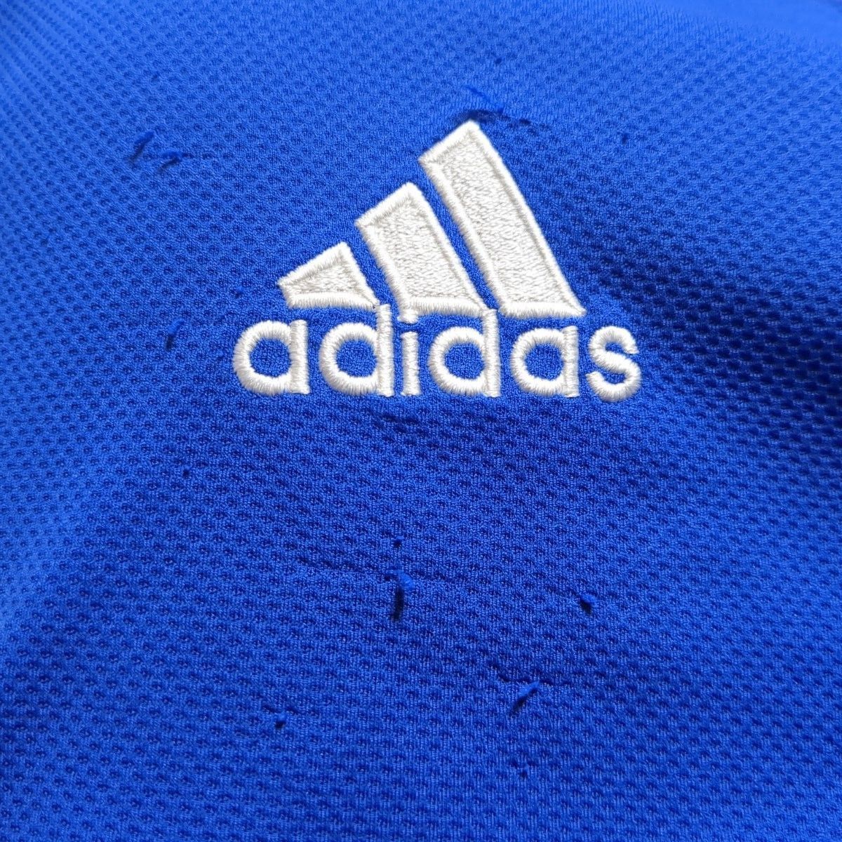 プラクティスシャツ／ゲームシャツ　 長袖Tシャツ　トレーニングウェア　 adidas アディダス　サイズＭ／ブルー　年代物