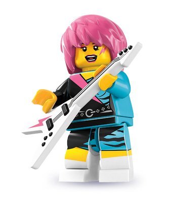LEGO Rocker Girl　レゴブロックミニフィギュアシリーズミニフィグ廃盤品_画像1