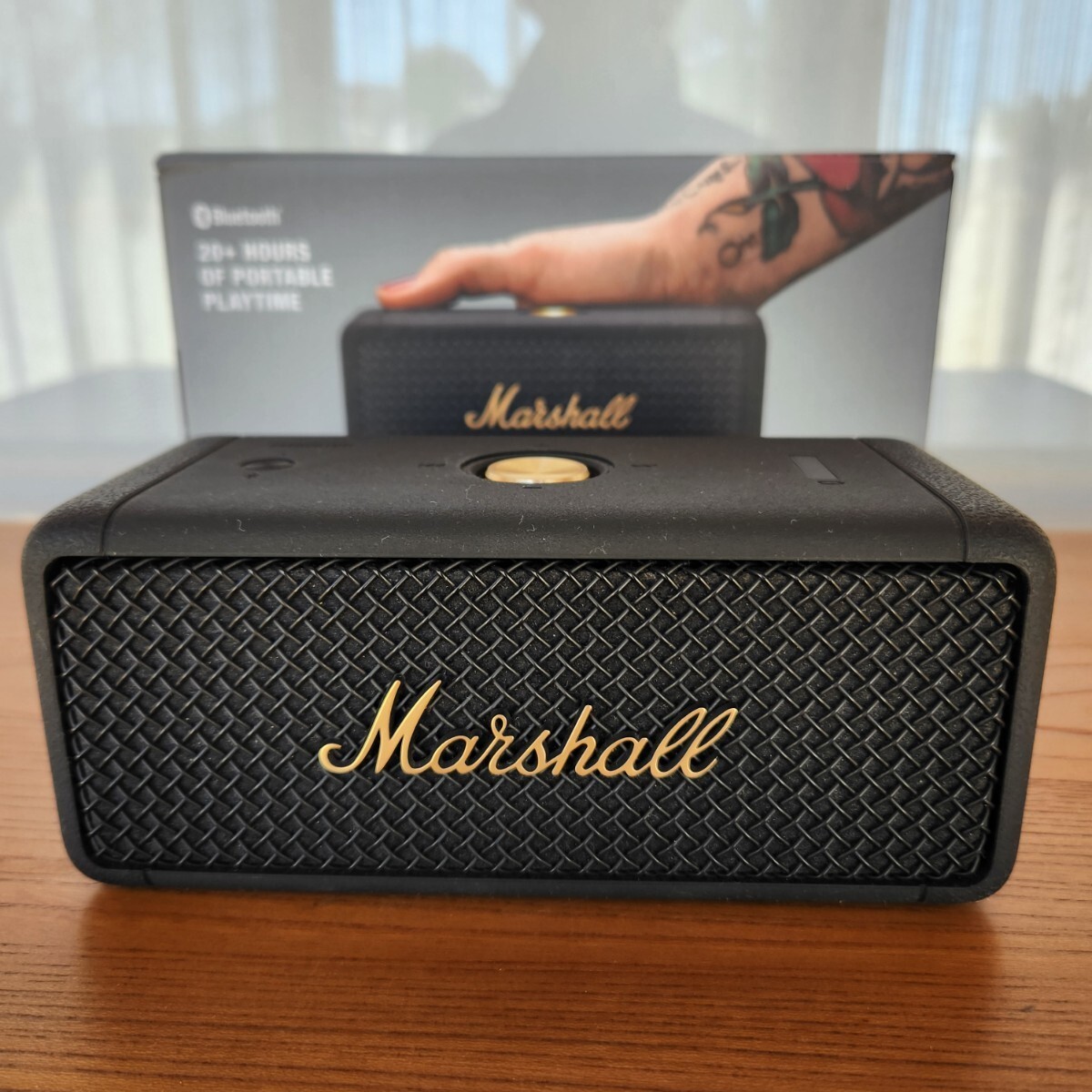 Marshall Emberton マーシャル エンバートン Black and Brass ブラック アンド ブラス Bluetooth スピーカー_画像2