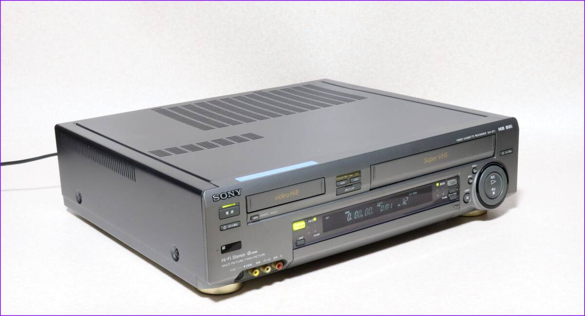 SONY Hi8/S-VHS Wデッキ 【 WV-ST1 】 CD版説保証付完動品_画像4