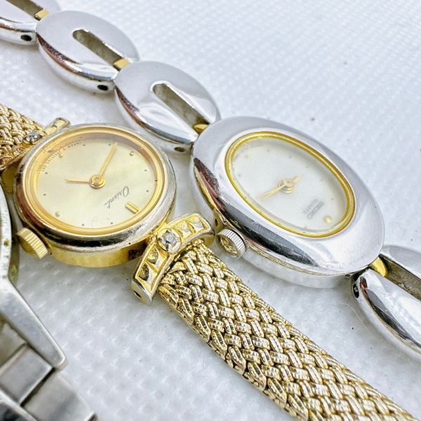A2403-7-10 １円スタート クオーツ 動作未確認ジャンク SEIKO ORIENT セイコー オリエント レディース メンズ腕時計 の画像3