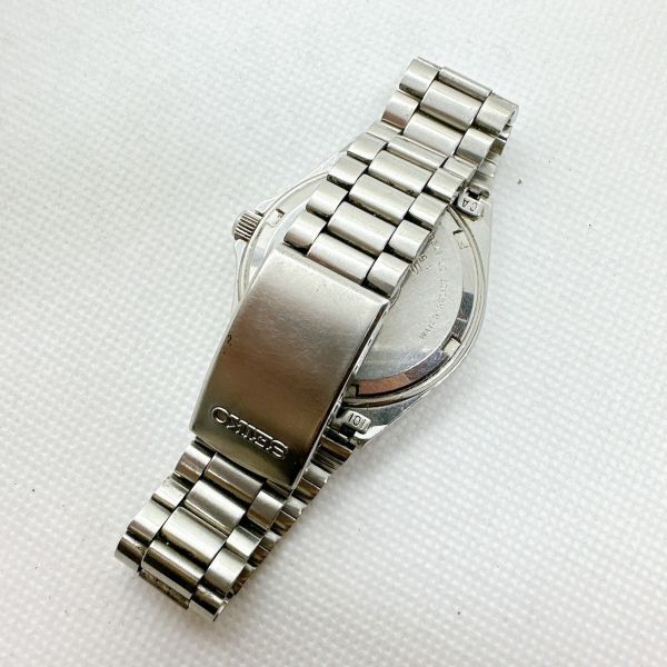 A2403-5-12　１円スタート クオーツ　稼働品　SEIKO　Silver Wave　セイコーシルバーウェーブ　メンズ腕時計　シルバー_画像4