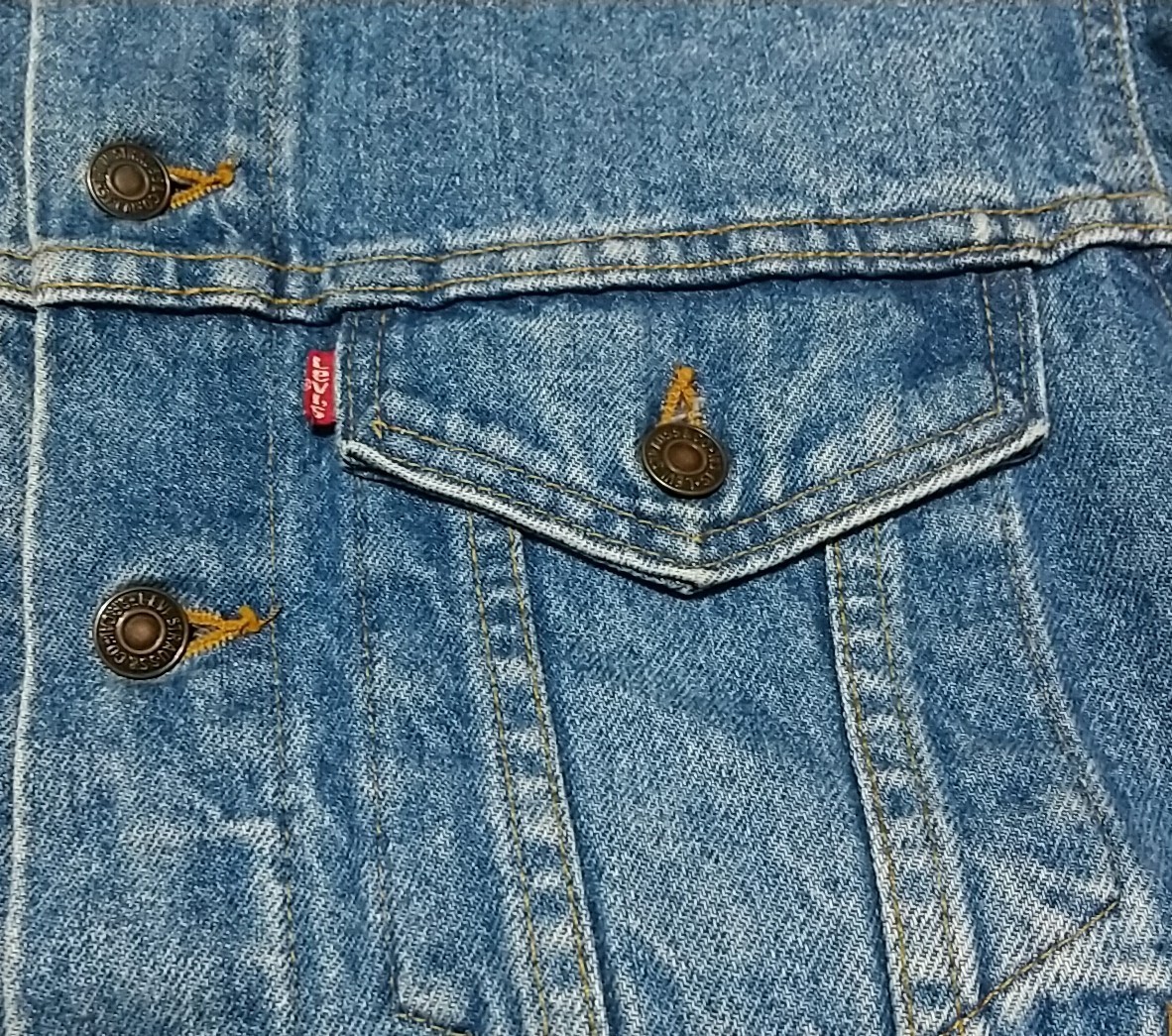 Levis リーバイス デニムジャケット Gジャン 70506-0217 サード フォース USA製 38 90s 90年代 70505 3rd_画像5