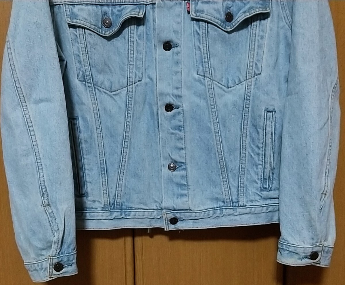 Levis リーバイス デニムジャケット Gジャン 75525-4834 90s 90年代 サード フォース 70505 70506 トラッカー ライトブルー カナダ製 S