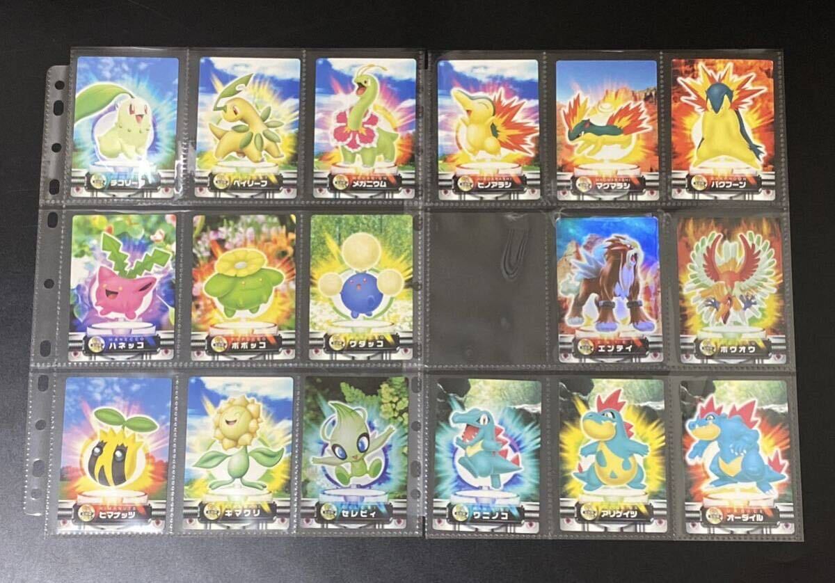 74種 ポケモン ずかんカード 金銀バージョン カードダス キラ ホロ ルギア ホウオウ pokemon zukancard gold silver carddassの画像2