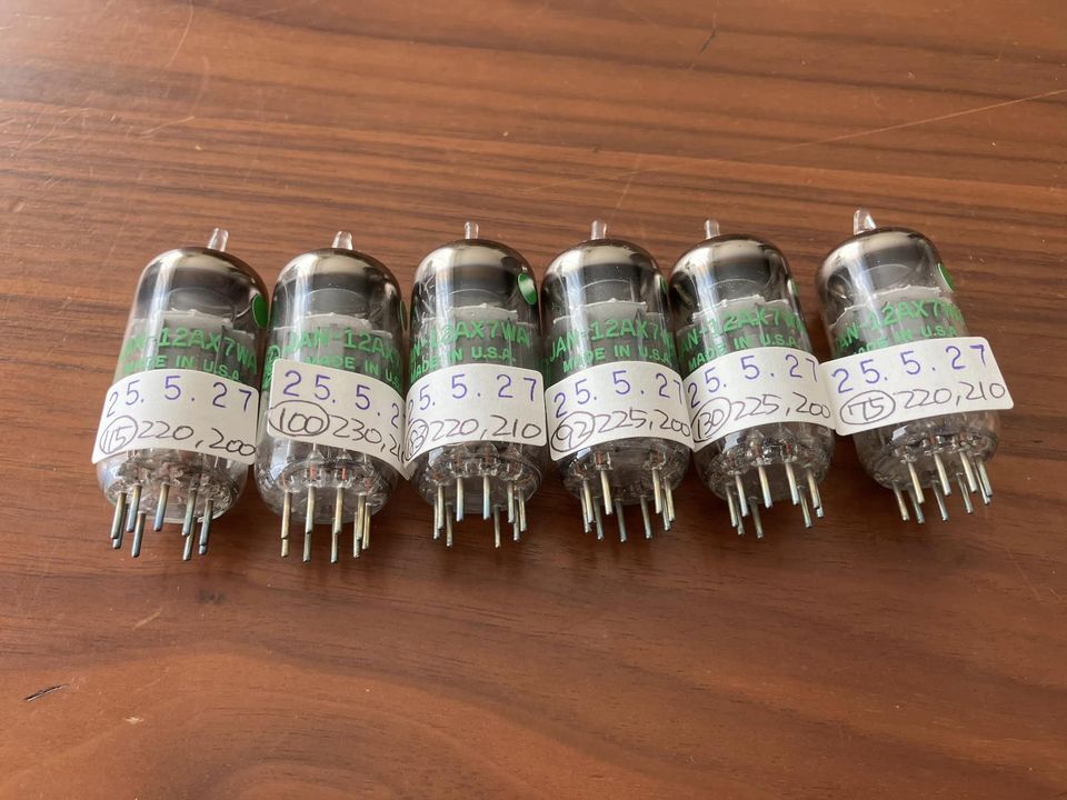 松下HIFI委託品 検品済 JAN GE 12AX7 6本マッチドペアセット 松下HIFI委託品 検品済 JAN GE 12AX7 6本マッチドペアセット