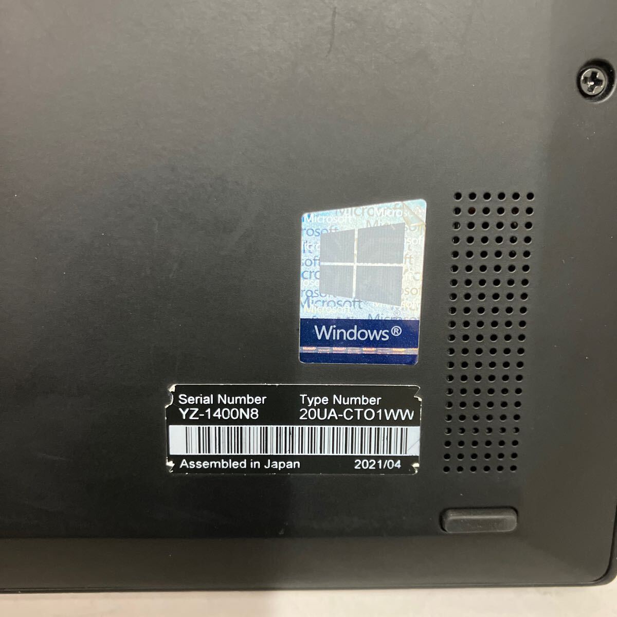 A153 Lenovo ThinkPad X1 Carbon Core i7 10610U メモリ16GBの画像6