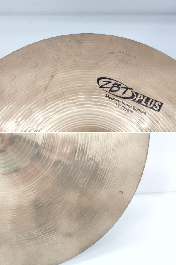 S/ Zildjian ジャルジャン シンバル ハイハットシンバル 14/36 14インチ / SONOR ソナー スタンド ペダル付き / NY-1503の画像6