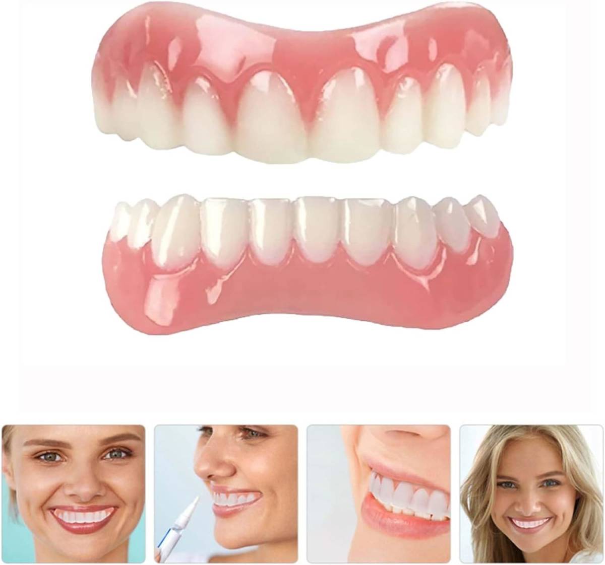 男性と女性の入れ歯、不完全な歯を覆い、自信のほほえみを修復する（2本）_画像3