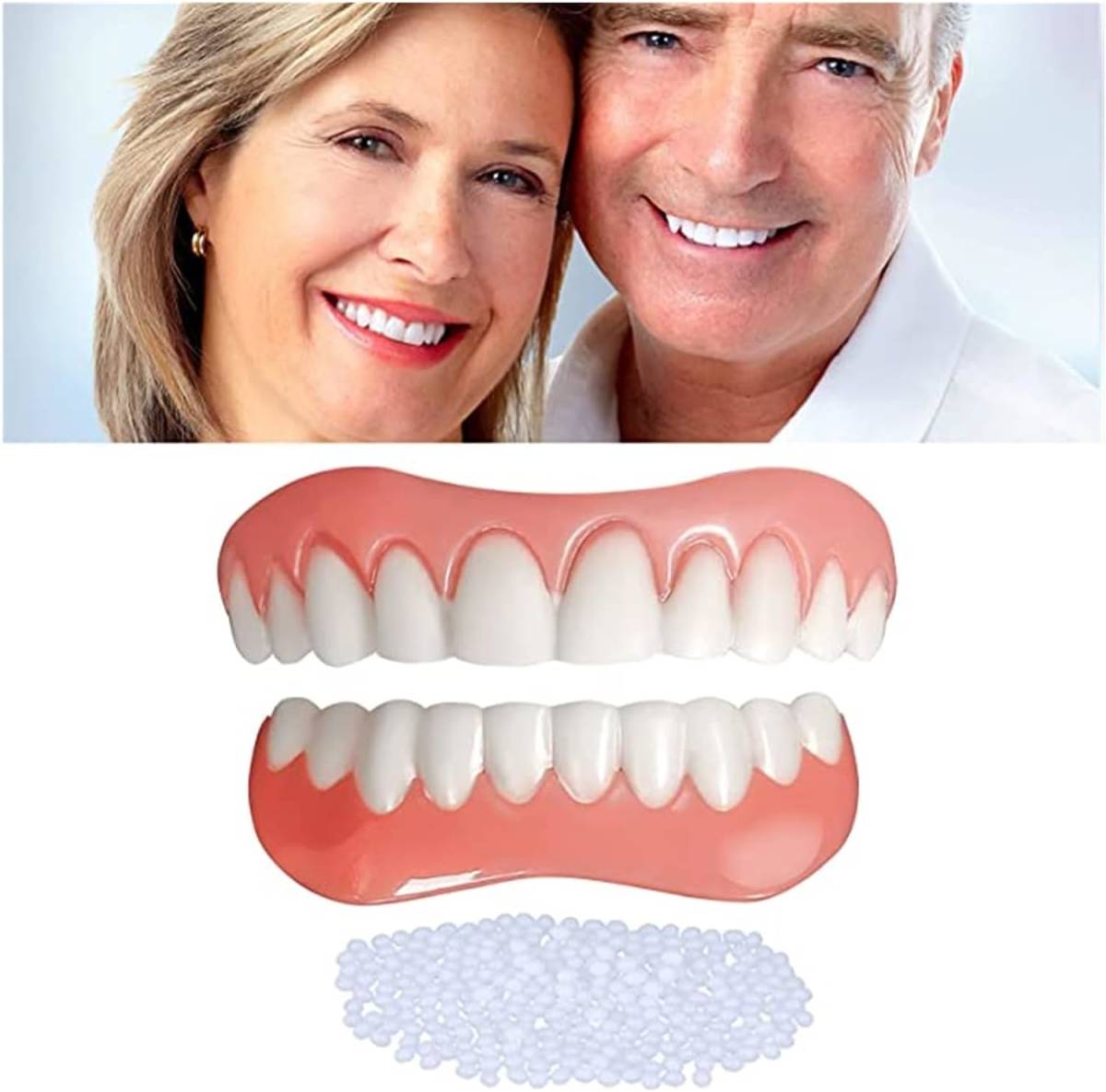 男性と女性の入れ歯、不完全な歯を覆い、自信のほほえみを修復する（2本）_画像5