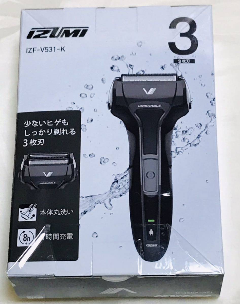 IZUMI メンズシェーバー ソリッドシリーズ IZF-V531-K新品未使用 シェーバー IZF イズミ ブラック 電気