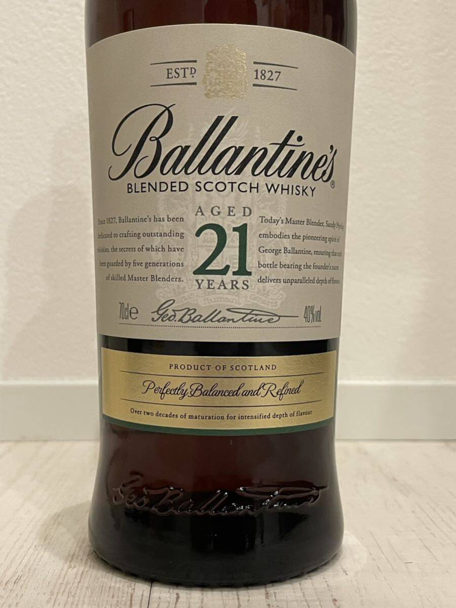 送料無料 バランタイン 21年 ブレンデッド スコッチ ウイスキー 新品未開栓箱付 700ml 40% BALLANTINE'S 21YO BLENDED SCOTCH WHISKY_画像3
