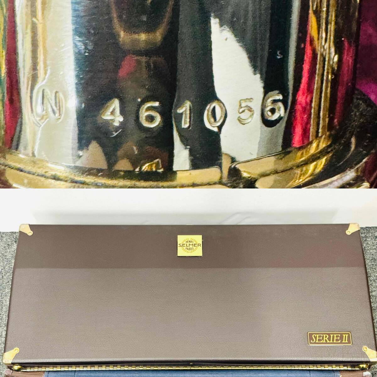 IYS66170 SELMER 80 Super Action SERIE II テナーサックス シリーズ2 セルマー 46万番台 ハードケース 動作未確認 ジャンク品 同梱不可_画像9