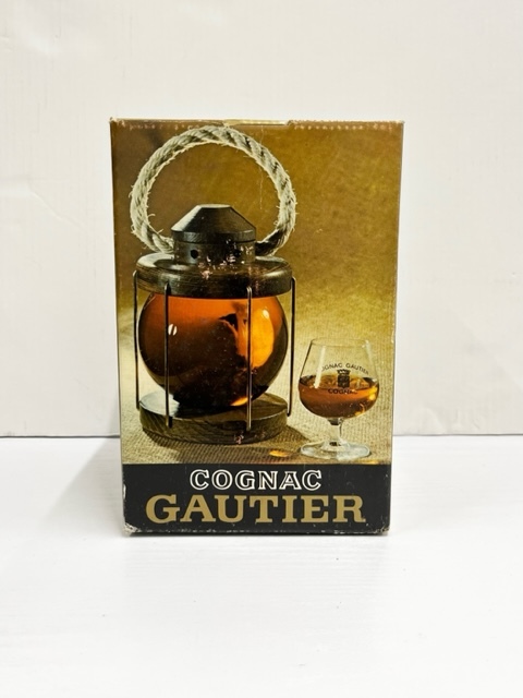 IYS66376 GAUTIER ゴーティエ XO COGNAC コニャック LANTERNE ランタン型 700ml 40％ 総重量約1548ｇ 現状品_画像7