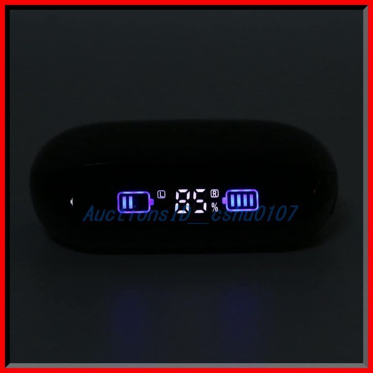 ★＜送料込～展示品未使用・即決＞Hi-Fi Bluetoothワイヤレス イヤフォン【H66】デジタルディスプレイ ★ 43dの画像3