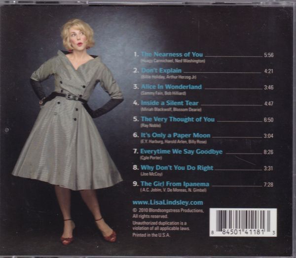 Lisa Lindsley / Everytime We Say Goodbye ( foreign record CD)