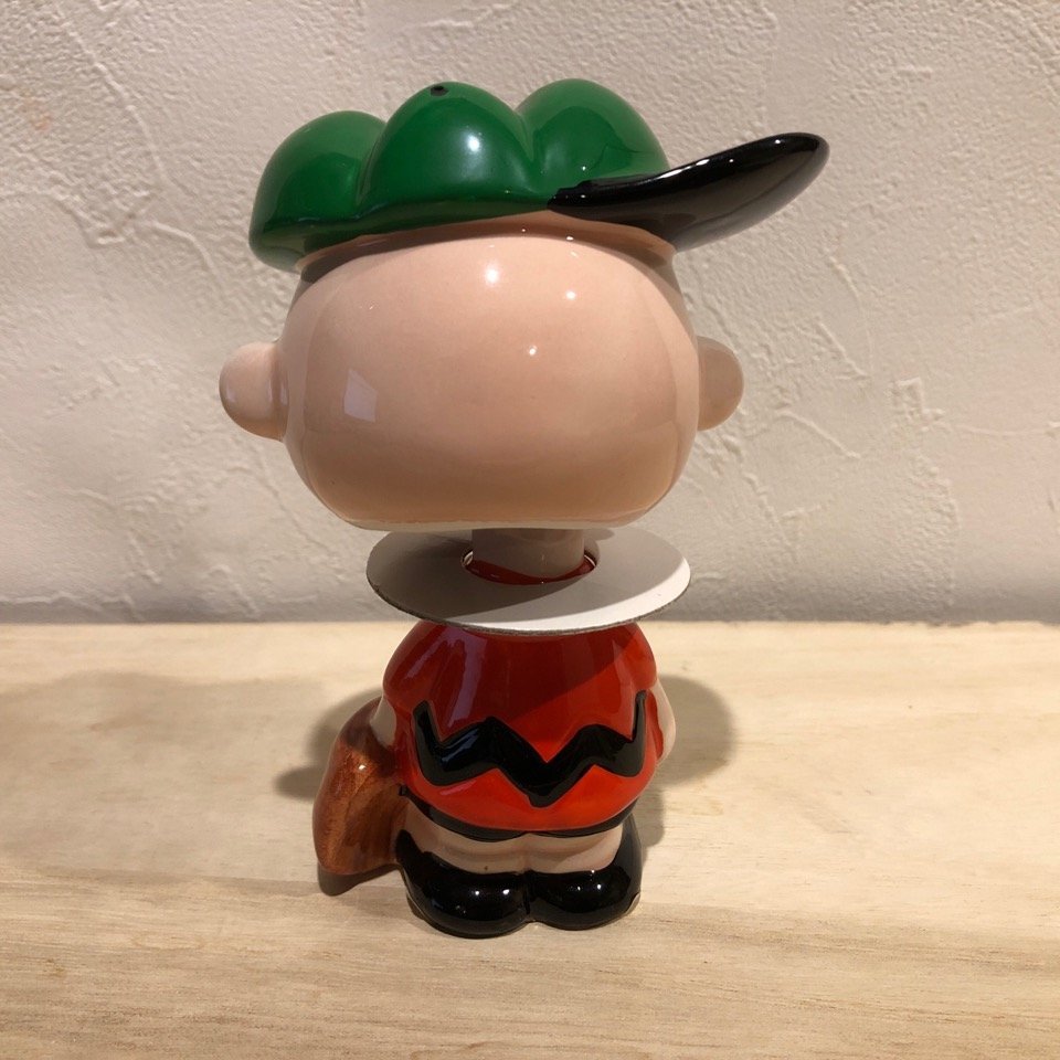 チャーリー　首振り人形　スヌーピー　Snoopy　ピーナッツ　雑貨　陶器　置物　インテリア ファンシー　管理番号001_画像3