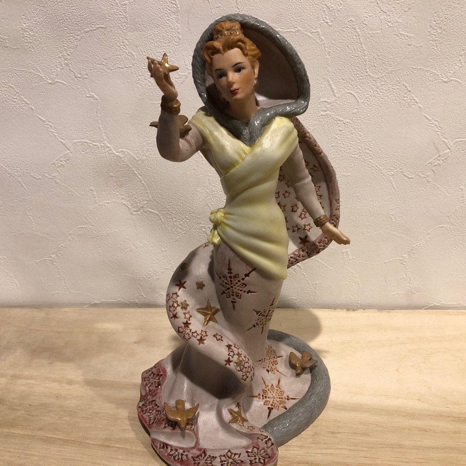 LENOXre knock sJAPAN керамика женщина снег птица звезда кукла figi Lynn . предмет керамика смешанные товары интерьер украшение Vintage управление 001