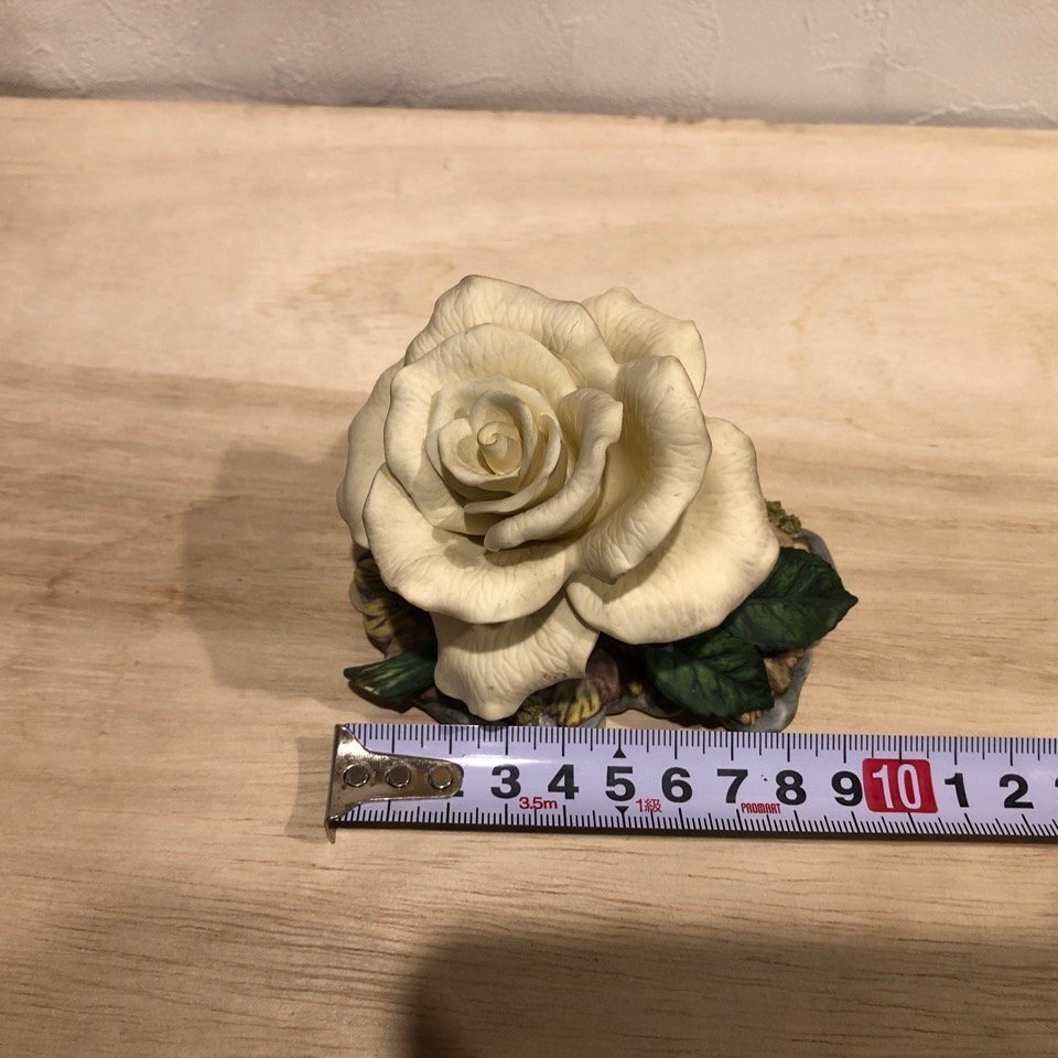 バラ　薔薇　Peace Rose Rosa x hybrida ボーンチャイナ　LENOX　レノックス　陶器　造花　焼物　陶器　雑貨　インテリア　置物　ビンテー_画像9