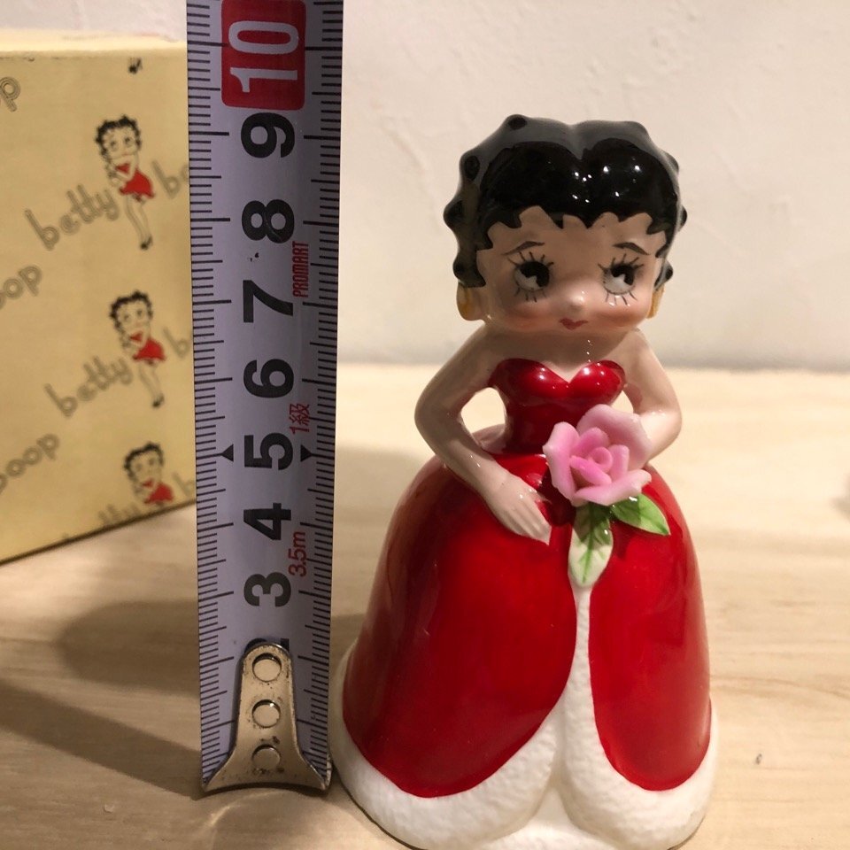 箱付き　ハンドベル　ディナーベル ベティちゃん Betty Boop ベティブープ 陶器 フィギュア KFS ベティ アメリカ 雑貨 置物 レトロ 管理001_画像7