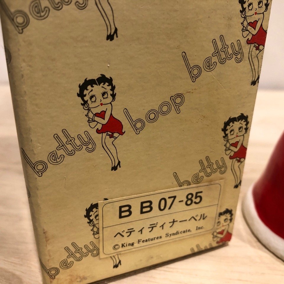 箱付き　ハンドベル　ディナーベル ベティちゃん Betty Boop ベティブープ 陶器 フィギュア KFS ベティ アメリカ 雑貨 置物 レトロ 管理001_画像8