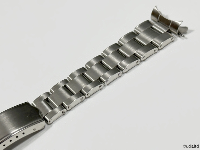 19mm リベット ヘアライン ブレスレット 腕時計ベルト ステンレス ベルト 【ロレックス ROLEX 対応】_画像3