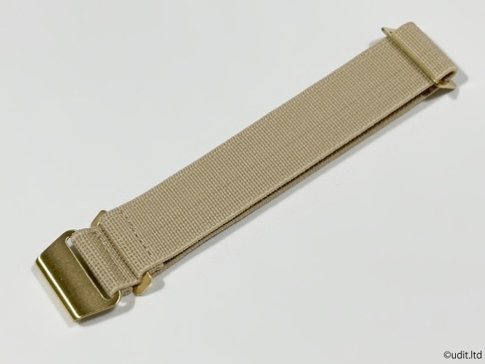 ラグ幅22mm/21mm MARINE-NATIONALE フランス海軍 MNストラップ ベージュ ゴールド尾錠 腕時計ベルト ナイロンベルト NATO