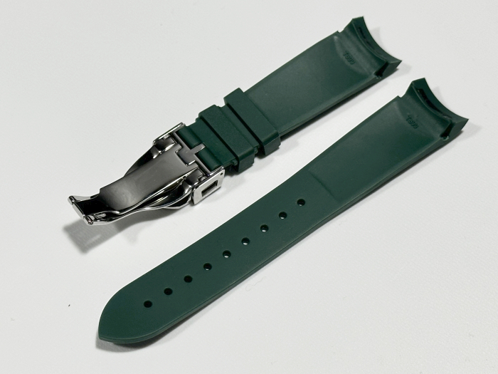  rug width :20mm TUDOR Fifty-Eight for rubber belt green wristwatch belt black Bay bracele band BLACK BAYchu-da-58
