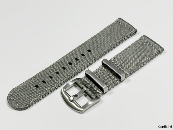  ковер ширина :22mm высокий качество ткань ремешок наручные часы ремень серый NATO ремень раздел модель 2 -слойный вязаный DBH