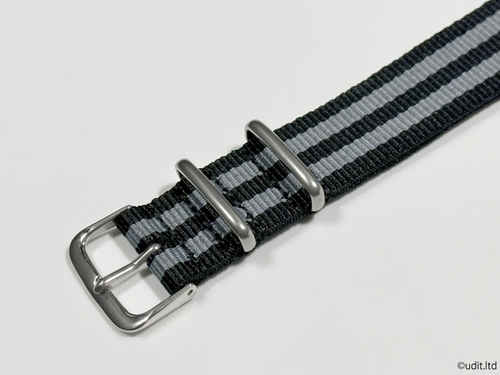  rug width :20mm NATO strap wristwatch belt black /g radar bru stripe nylon fabric for watch band 