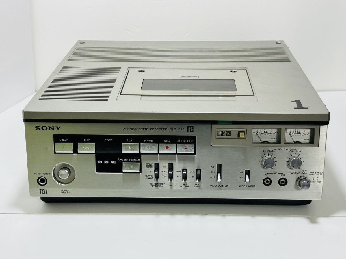 SONY SLO-325 β ベータ ビデオカセットレコーダー 通電確認のみ 現状品 管理番号03085の画像1