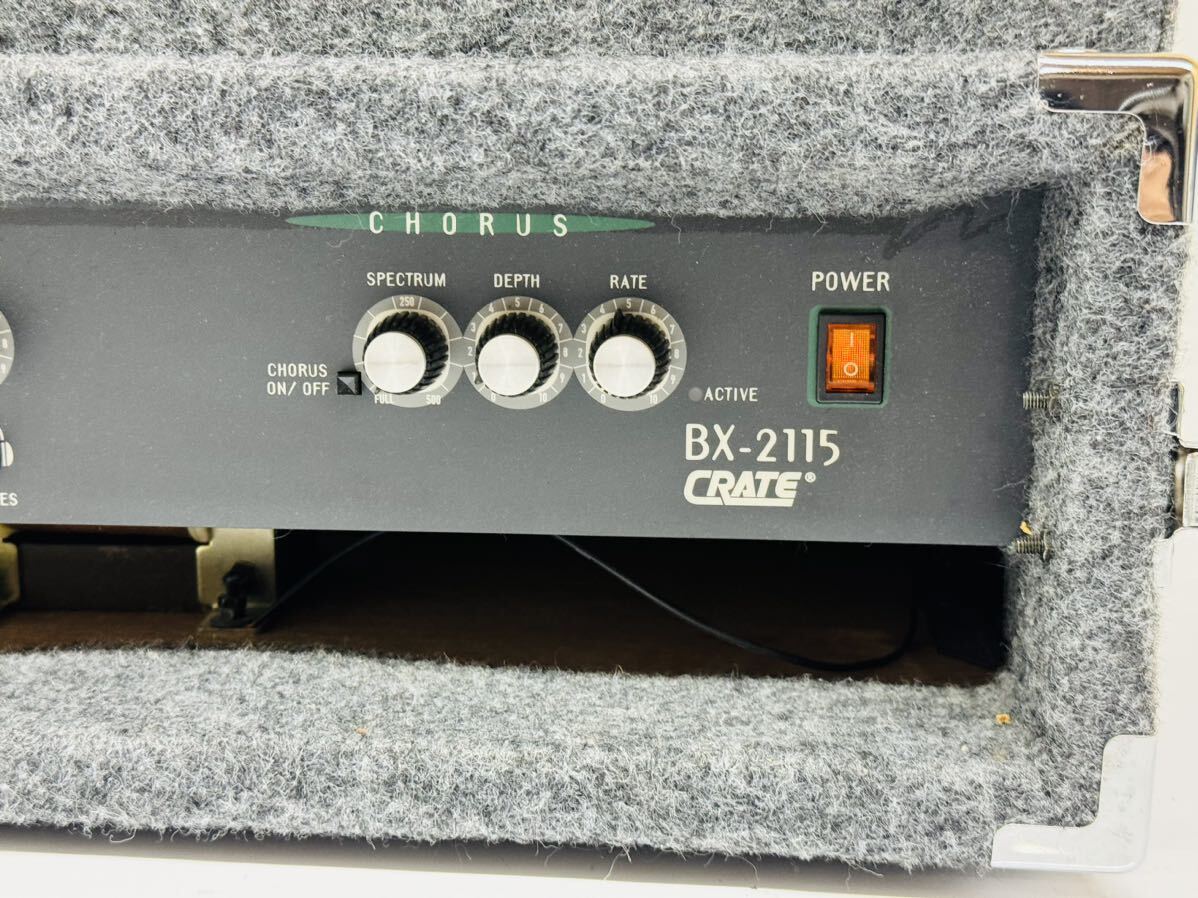 ★CRATE クレイト BX-2115 ベース ヘッドアンプ 通電確認のみ 現状品 管理番号03098_画像2