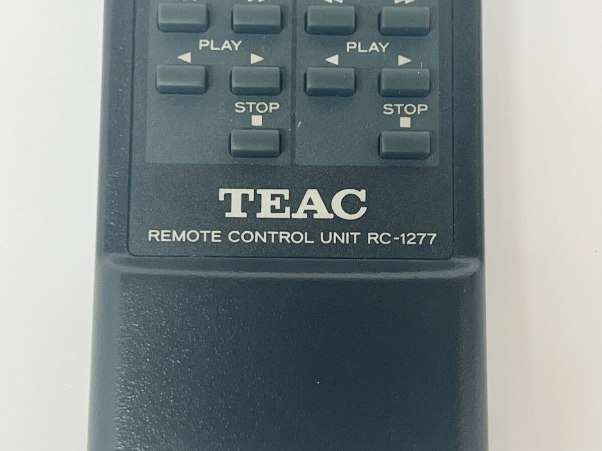 ★TEAC ティアック オーディオリモコン リモコン RC-1277 赤外線確認済み 管理番号03132_画像2