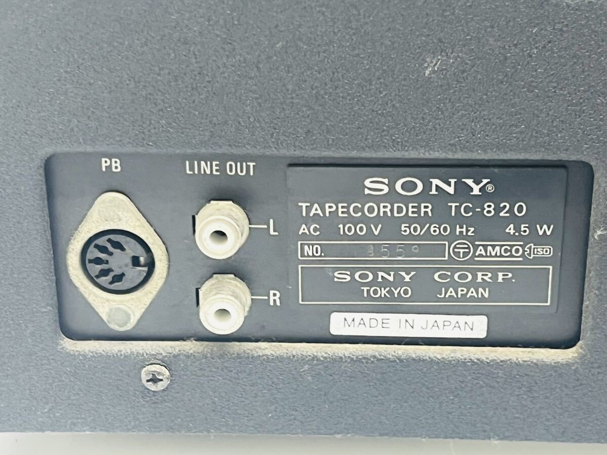 ★SONY ソニー カセット デッキ TC-820 通電不可 ジャンク品 管理番号03166_画像6