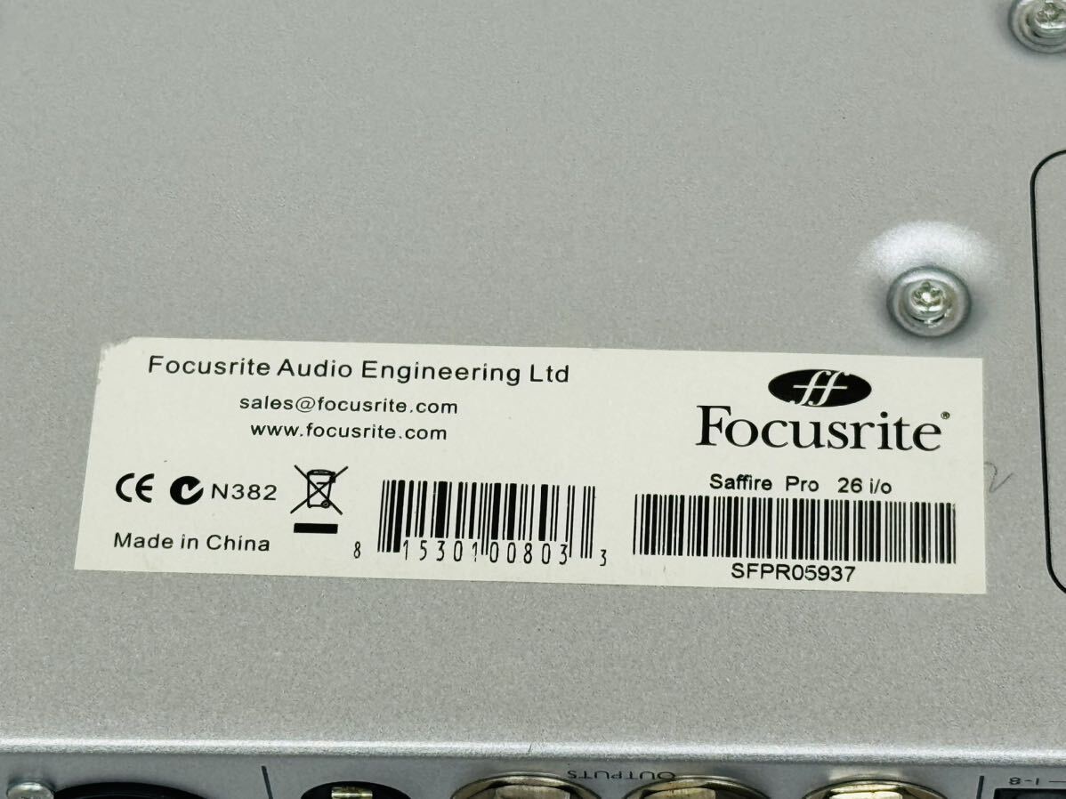 *Focusrite Saffire Pro 26 I/O interface Focus light electrification verification only present condition goods control number 01151