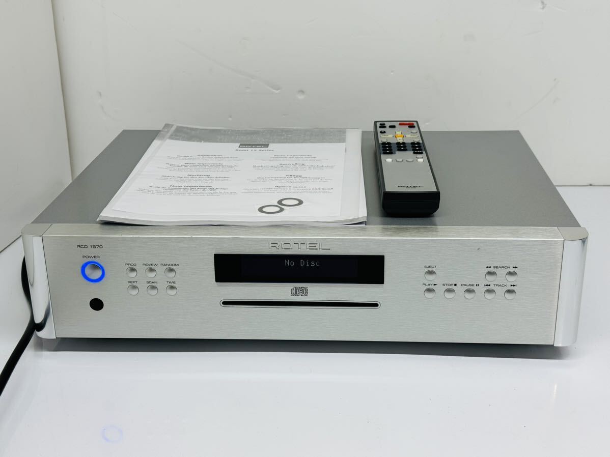 ★ROTEL RCD-1570 CDプレーヤー ローテル 音響機材 オーディオ CD再生確認済み リモコン付属 現状品 管理番号03213_画像1