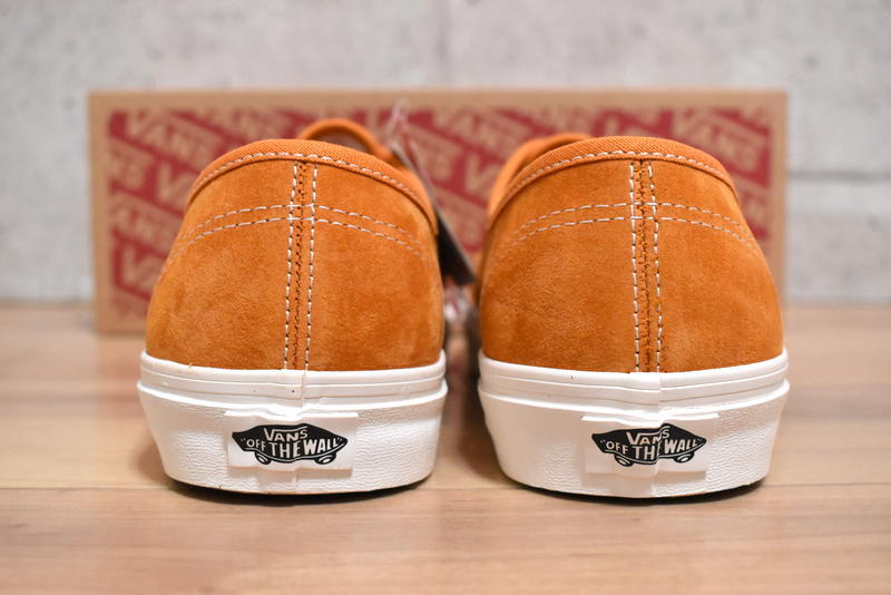 【送料無料】新品 VANS US企画 オーセンティック 26.5cm PIG SUEDE バンズ スエード オレンジ_画像4