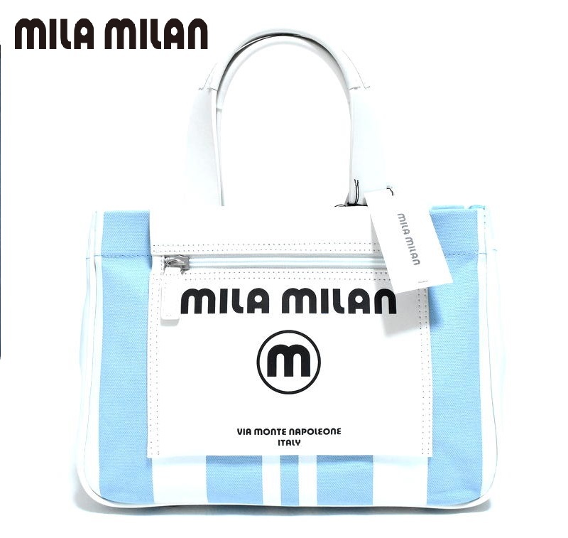 【定価16500円】新品 mila milan ミラ・ミラン ''ミーチョ'' B5サイズ ドライビングトートバッグ 260501 IKETEI イケテイの画像1