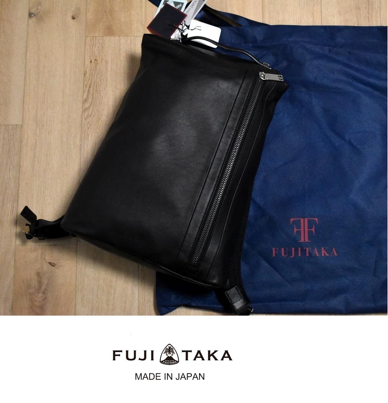 【定価4万7300円】新品 FUJITAKA フジタカ ''フィット'' レザー リュック 635701 ブラック 牛革 IKETEI イケテイ ビジネス_画像1