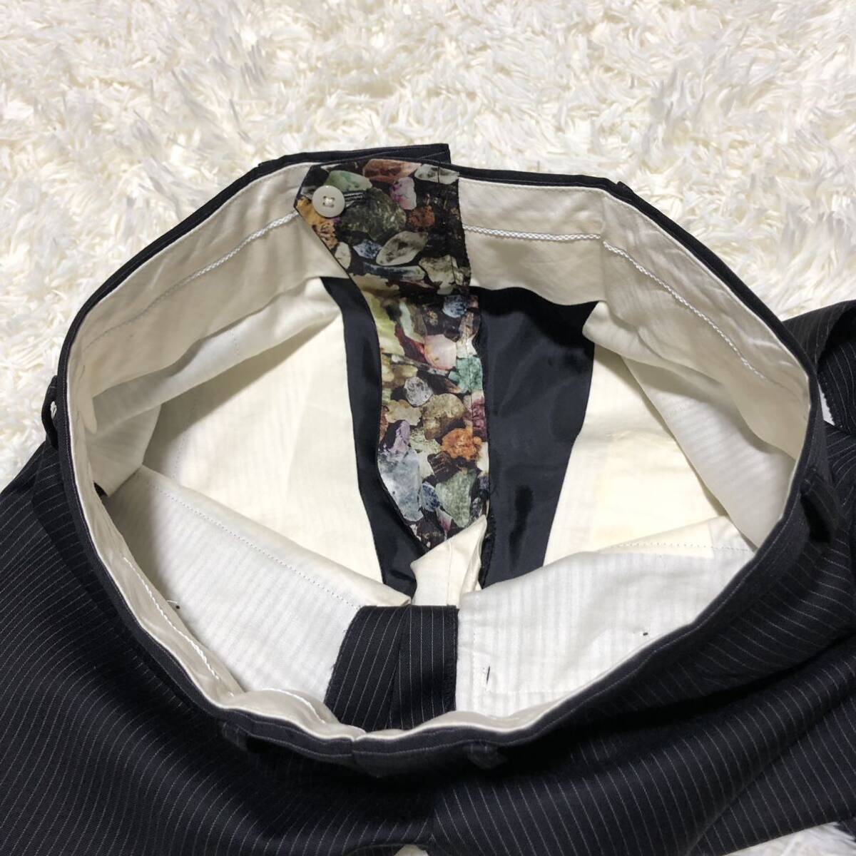 [ beautiful goods / rare ]Paul Smith LONDON Paul Smith London suit setup top and bottom LoroPiana Loro Piana Italy cloth through year lining total pattern M