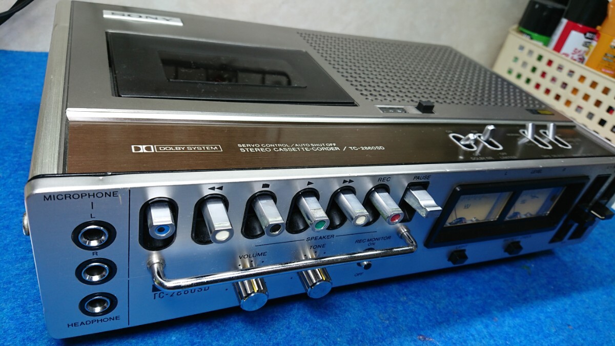 SONY カセットデンスケ TC－2860SD メンテナンス済み 動作品_画像2