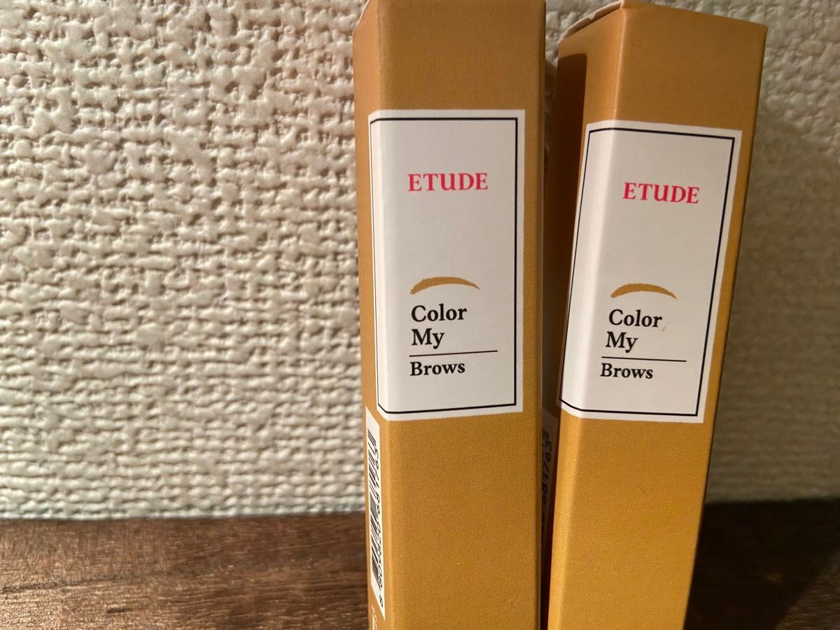 【未使用】エチュード カラーマイブロウマスカラ ブロンディーブラウン 2本
