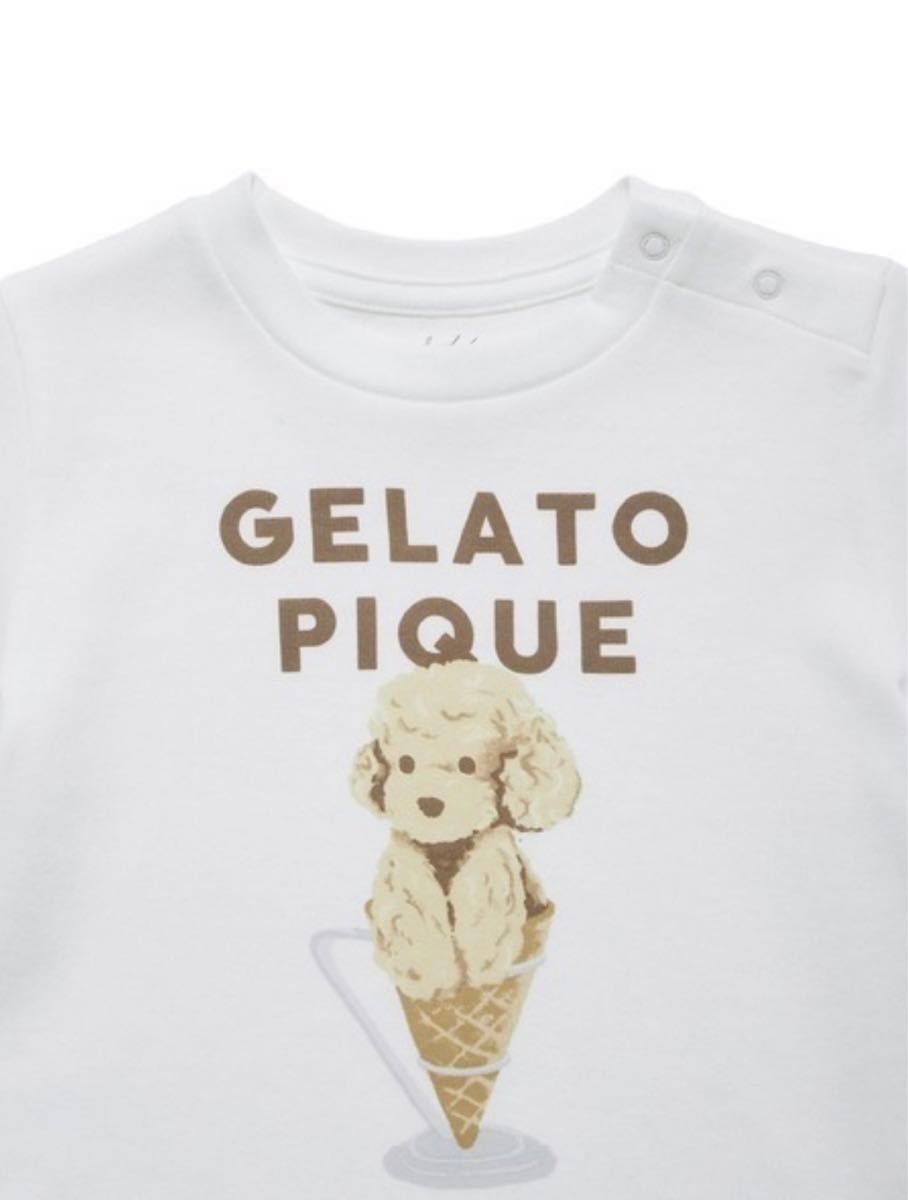 ジェラートピケ BABYアイスドッグワンポイントT  gelato pique